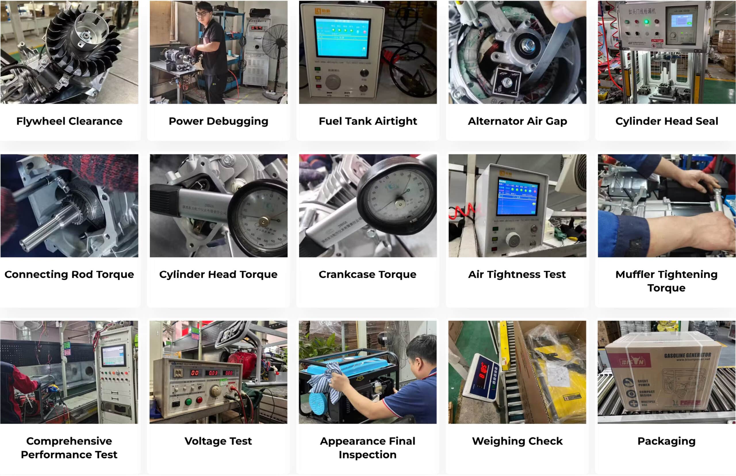 generators quality control