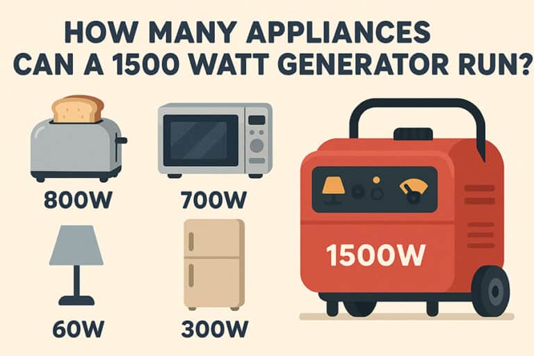 1500w generator appliance capacity