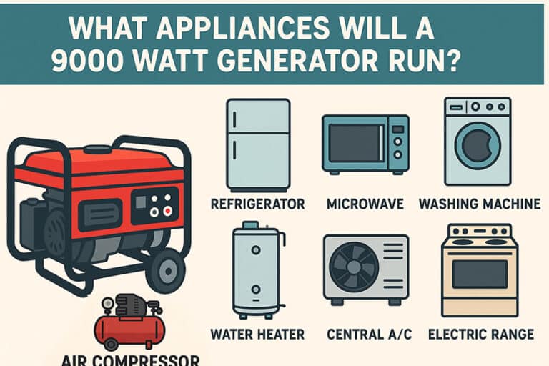 9000 watt generator capabilities