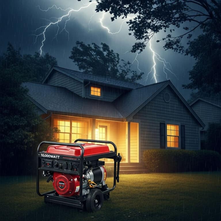 a 10,000 watt portable generator storm