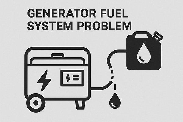 Clogged generator carburetor