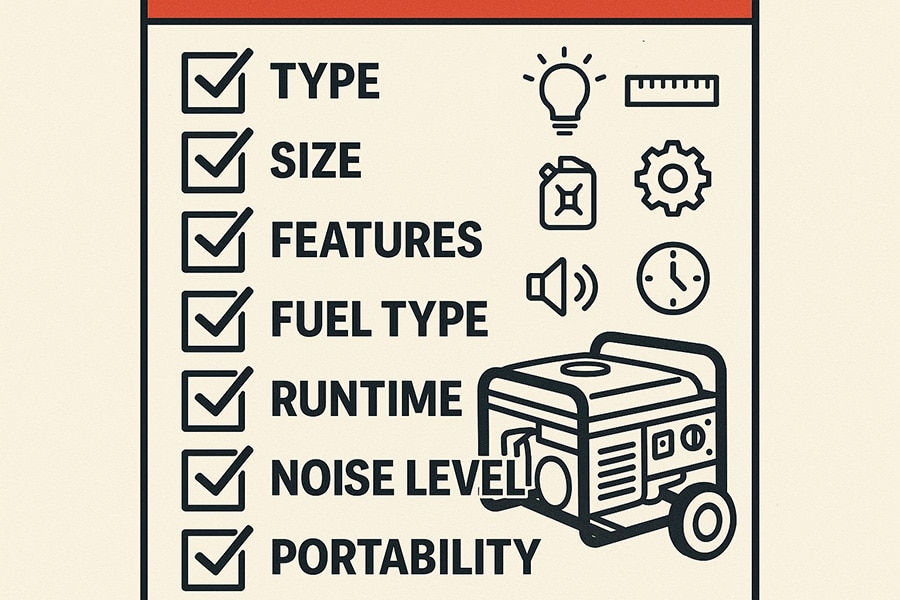 Key factors for buying a generator