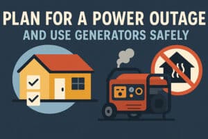 plan for a power outage and use generators safely