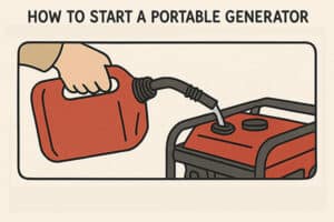 starting portable generator