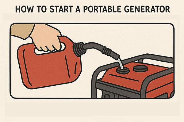 starting portable generator