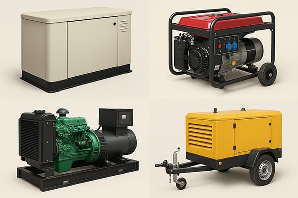 various types of backup generators