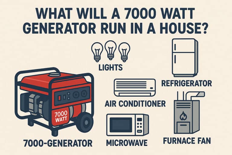 what will a 7000 watt generator run in a house