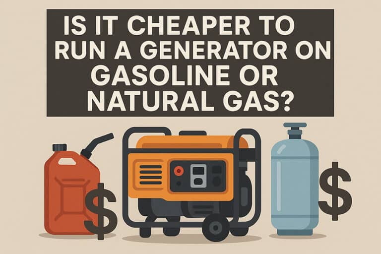 Is It Cheaper to Run a Generator on Gasoline or Natural Gas?