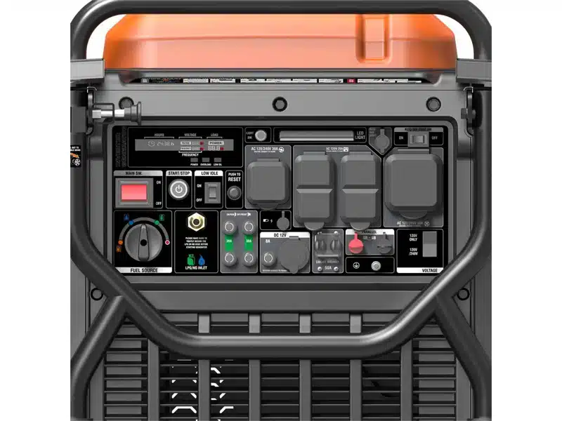 6500 watt generator panel