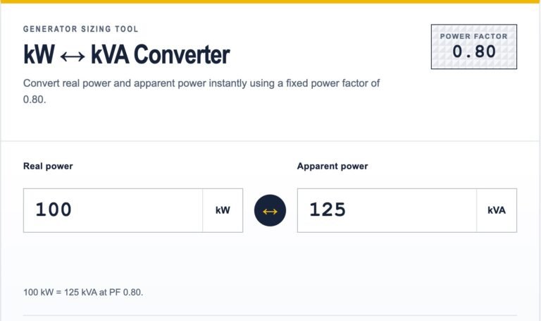 What is the difference between kW and kVA?