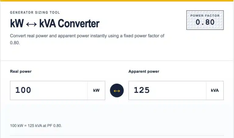 What is the difference between kW and kVA?